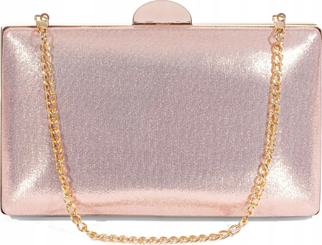 Sac à Main Embrayage avec Chaîne Finition Luxe - Modèle Boîte Rigide - 3