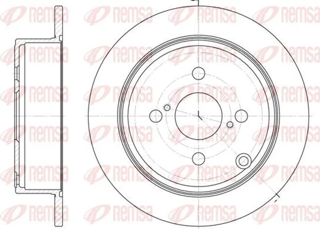 Disque de frein REMSA 61073.00 OE 4243102070 compatible avec Corolla