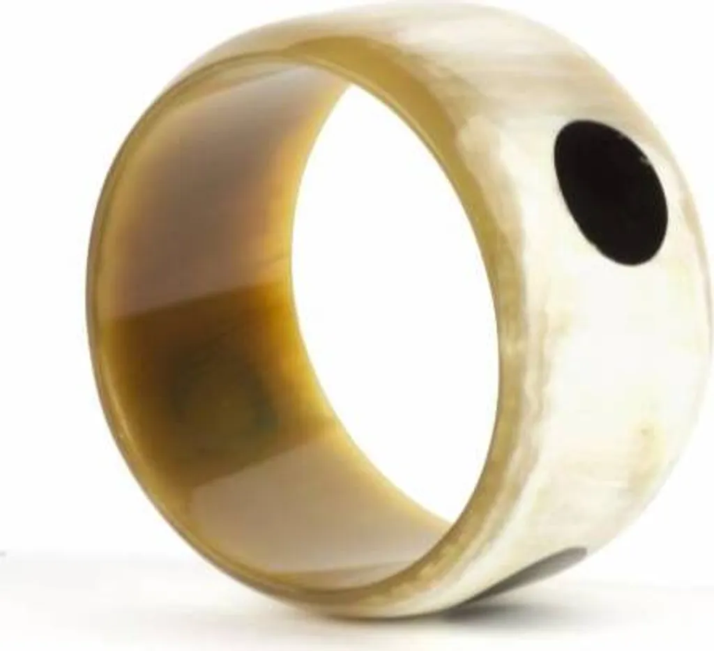 Bracelet Manchette Hypoallergénique en Corne Naturelle sans Métal Nickel