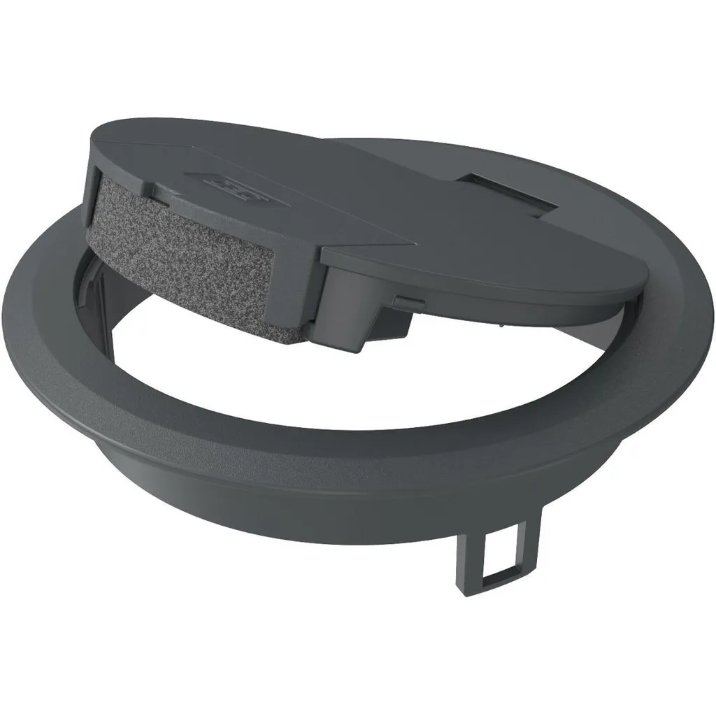 Insert de prise de sol OBO RAL9011 en polyamide noir pour boîtier PA