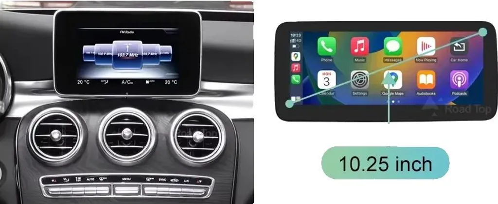 Écran Tactile 10,25 pouces Carplay sans Fil pour NTG5.0 Mercedes