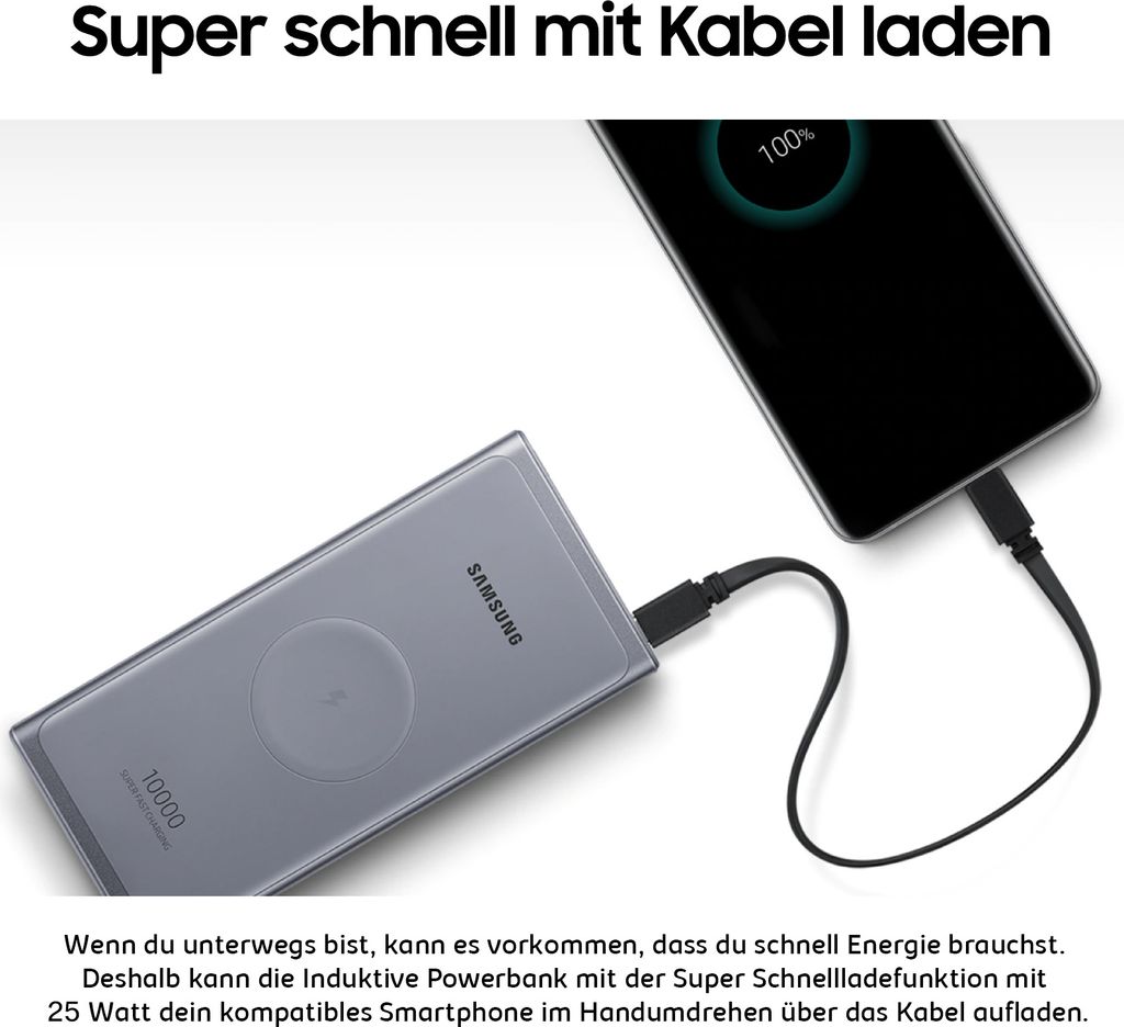 Samsung Ind. Powerbank 10.000 mAh (Type-C) EB-U3300, Dark Produktbild 26