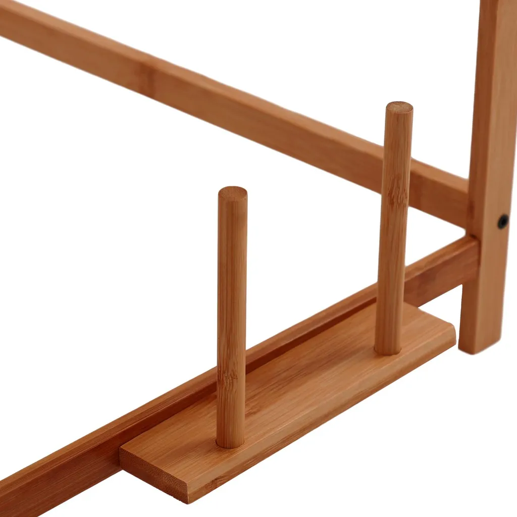 Étagère micro-ondes gain de place chocolat - Design robuste à 2 étages