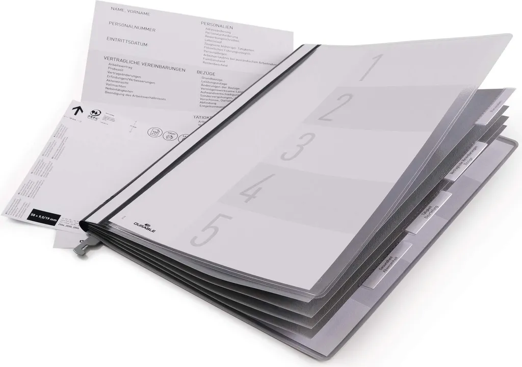 Organiser les Dossiers Salariés A4 : Dossier Suspendu Durable Gris