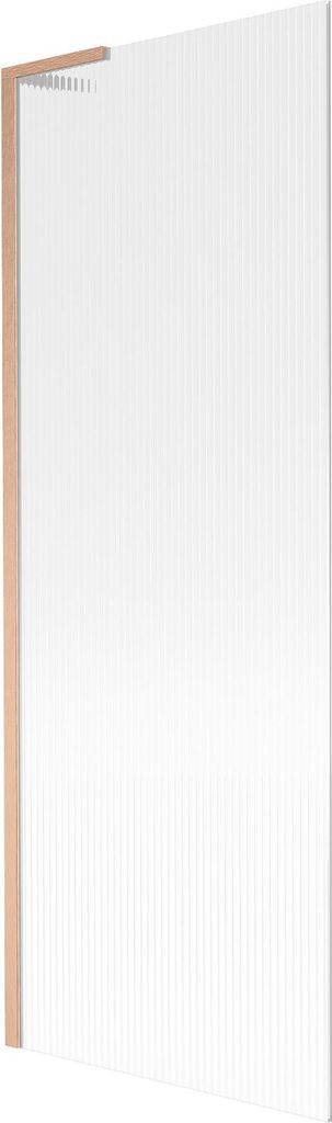 Mexen Next L Badewannenfaltwand 1-flügelig 70 x 150 cm, Rillen, gebürstetes Kupfer - 895-070-000-03-09-65