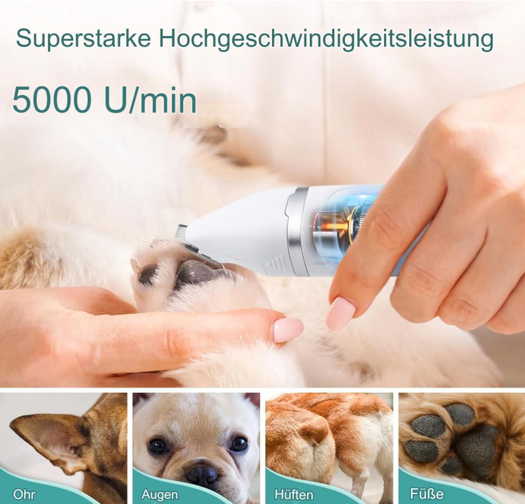Leise Hundeschermaschine, Profi Schermaschine für Hunde Produktbild 3