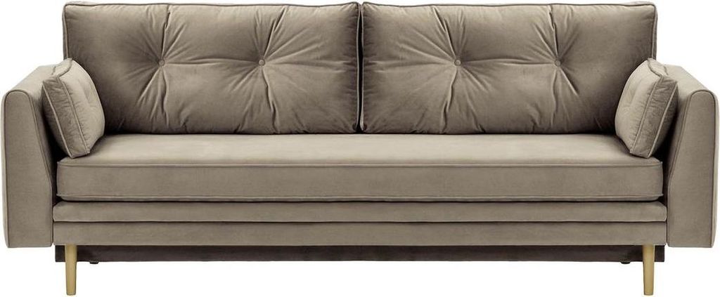 Schlafsofa mit Bettkasten Magnus-Velluto 17-wax black