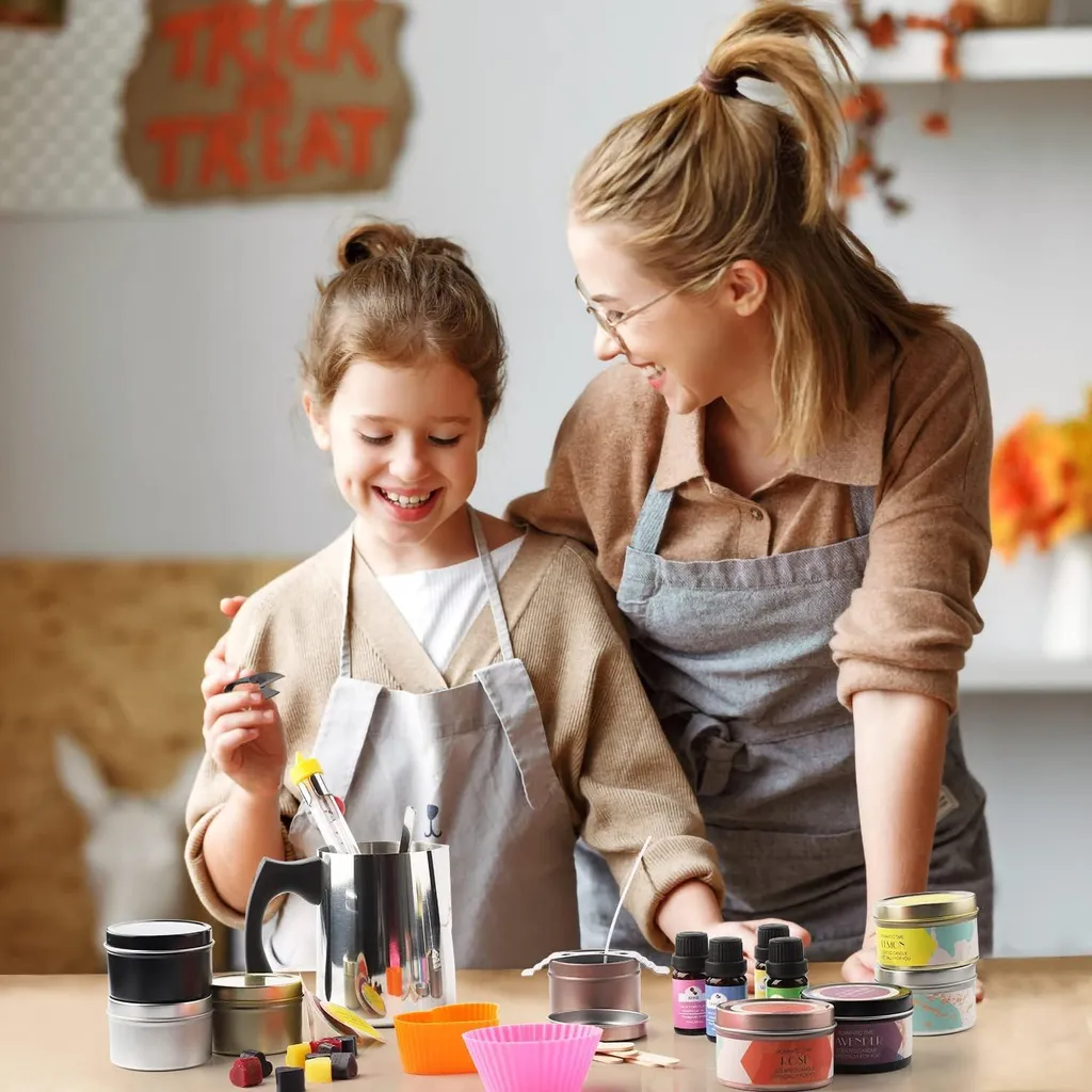 Kit bougies parfumées DIY pour décoration intérieure et cadeaux