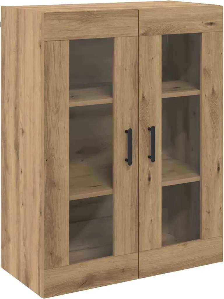 SYFAX Credenza Multiuso 70x34x90 cm | Legno Rovere Alta Resistenza