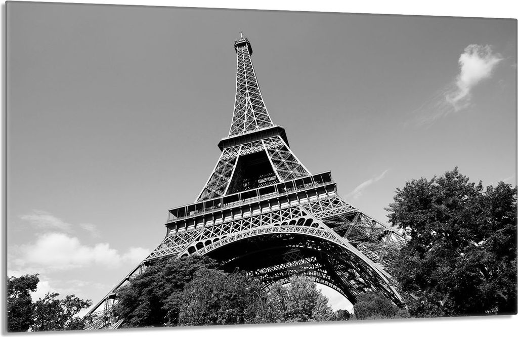 Glasschutzplatte für den Herd 80x52 Paris