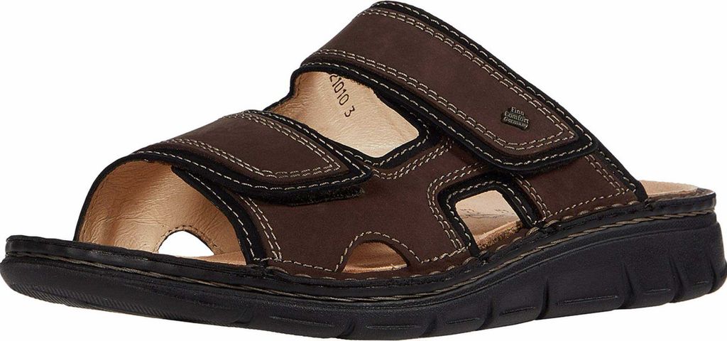 Finn Comfort Thaso-S grizzly Herren Pantolette in Braun, Größe 46