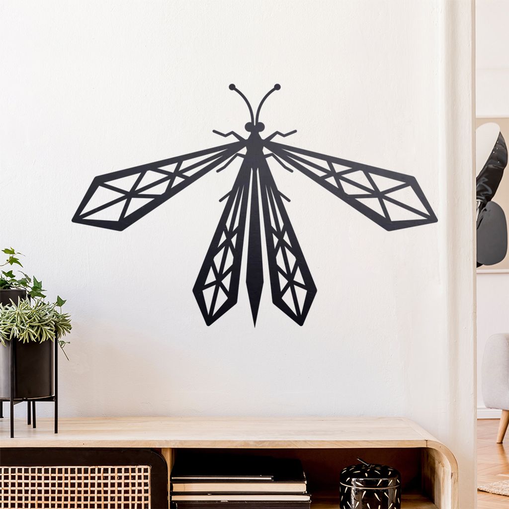 Libellen Polygon Wandtattoo Wandaufkleber Wall Sticker - Dekoration, Küche, Wohnzimmer, Schlafzimmer, Badezimmer