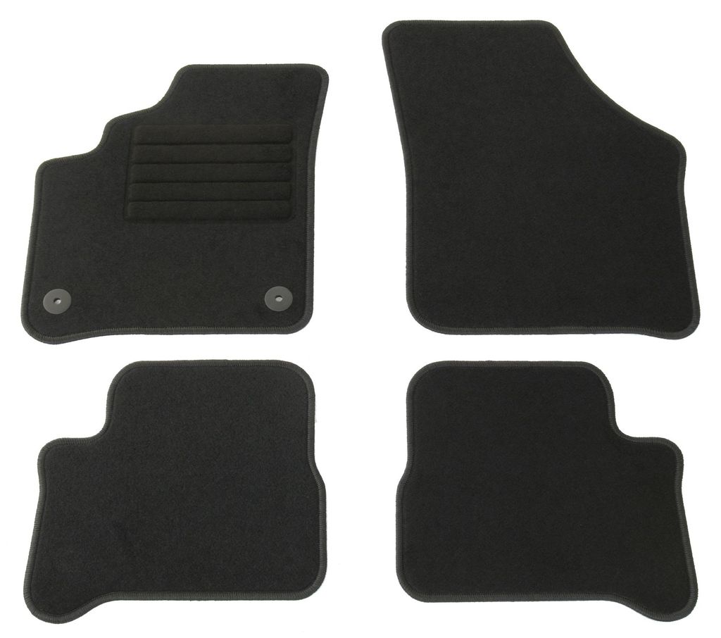 Fußmatten-Set für VW e-UP!, 01/2020-12/2023, 4-teilig, Schwarz