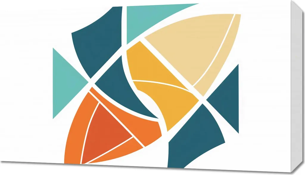 Quadro Geometria del Vento 70x40 | Arte Moderna Parete Soggiorno