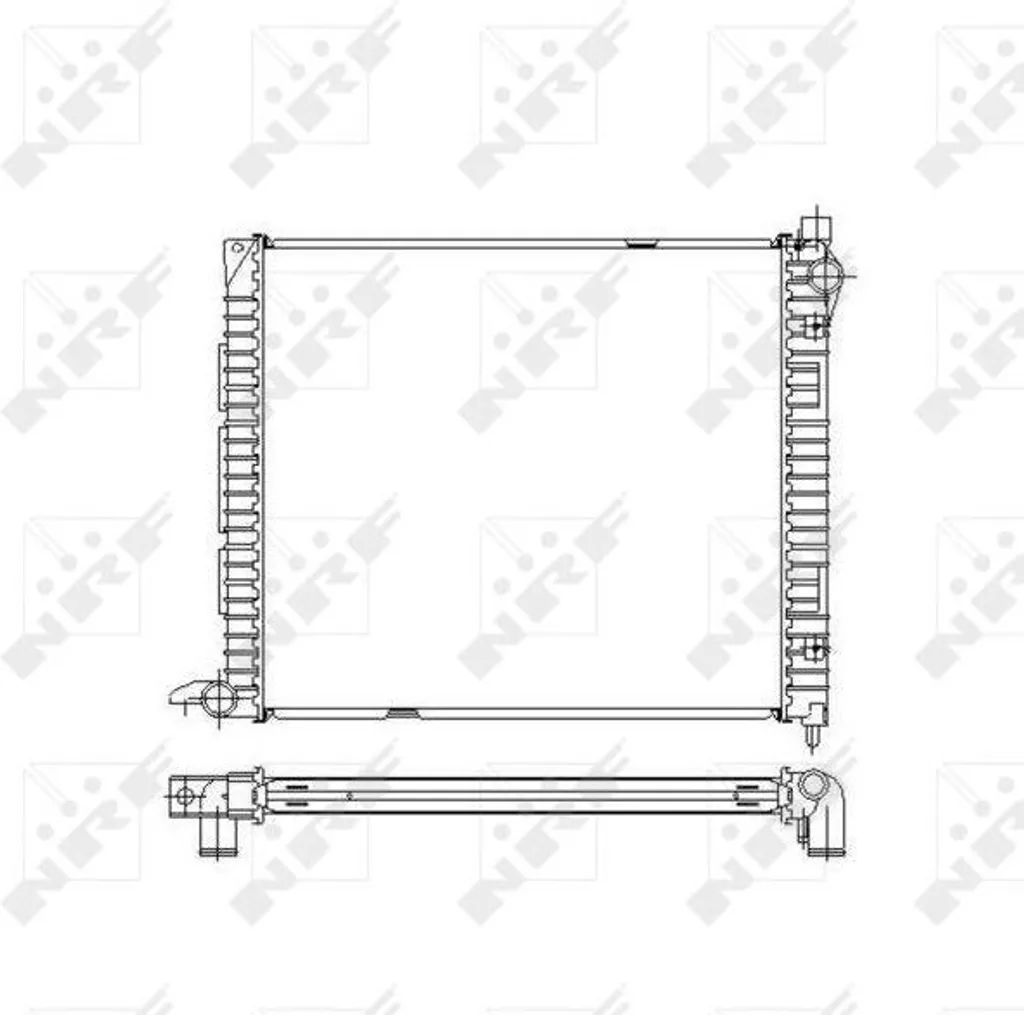 Radiateur de refroidissement moteur Freelander L314 - NRF Réf 55445