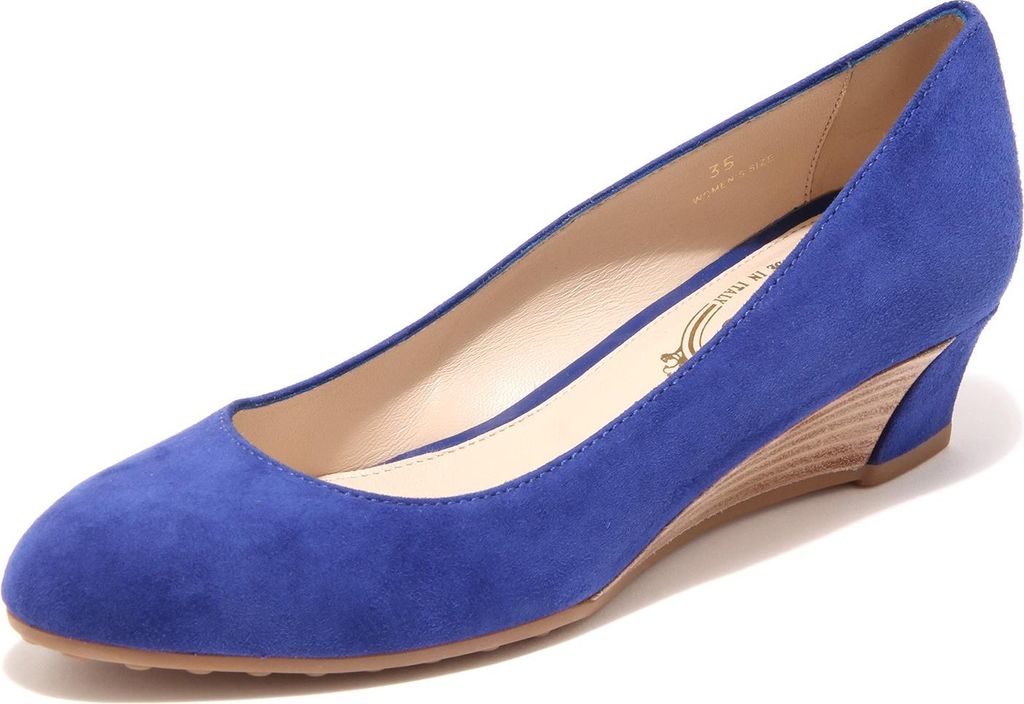 96451 Dekolletee TOD'S ZEPPA GOMMA blu scarpa donna Schuhe Frauen