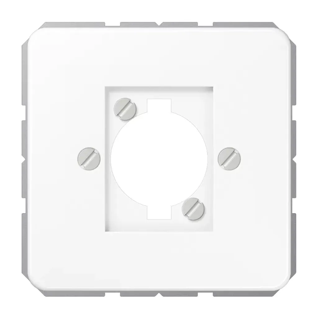 Enjoliveur de prise XLR blanc alpin CD 568 WW pour installation murale
