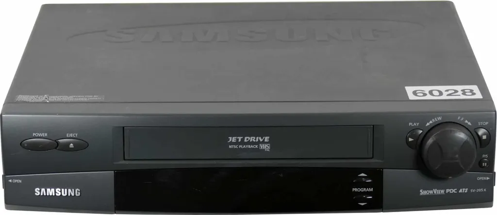 Samsung SV-205X Magnétoscope VHS Anti-Bruit pour une Image Stable et Nette