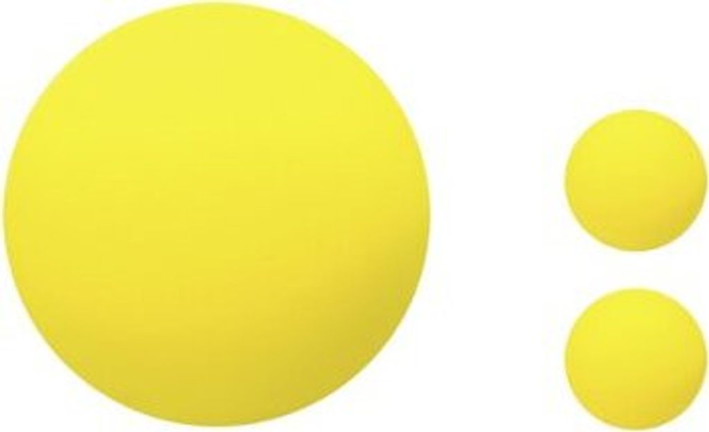 Handgymnastikball Schaumstoff gelb>>>>Ausf.: Durchmesser 5,5 cm