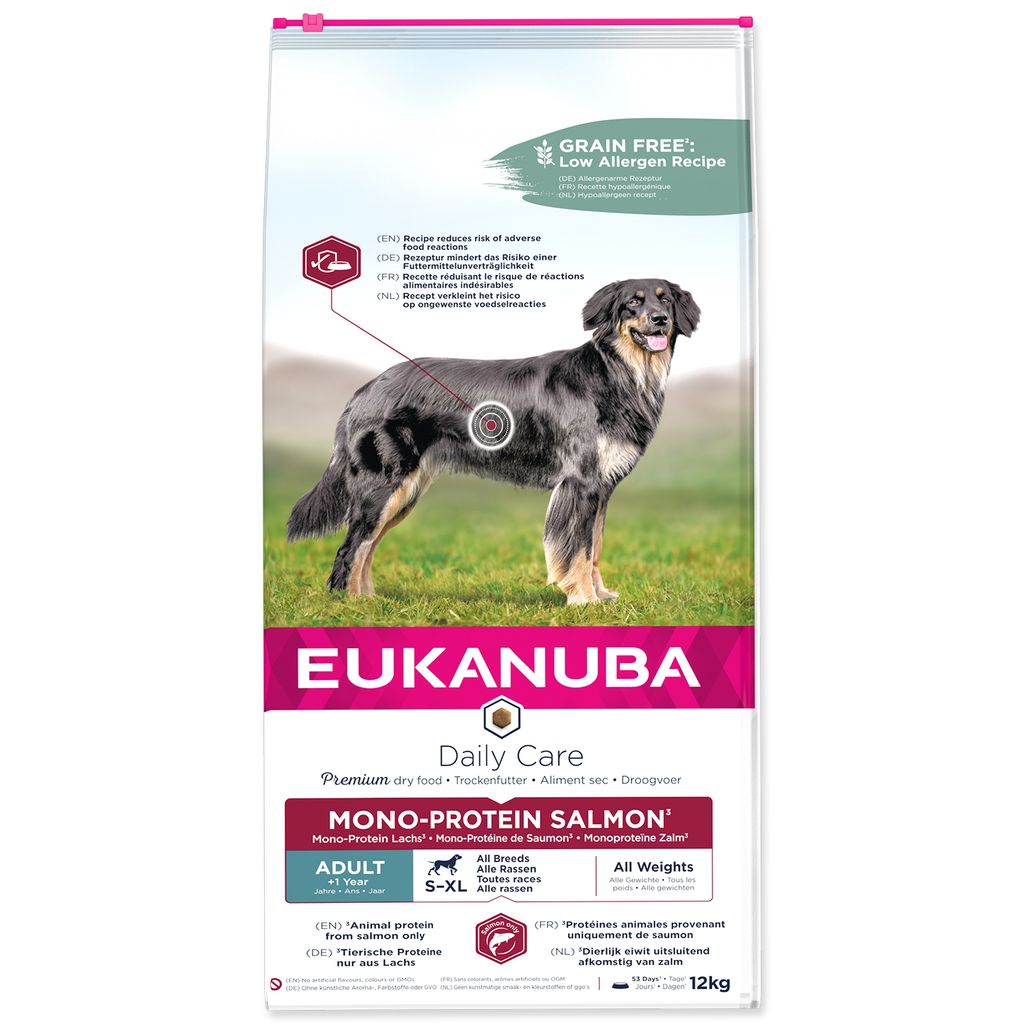 Eukanuba Daily Care Adult Mono Protein Salmone 12 kg Immagine del prodotto 