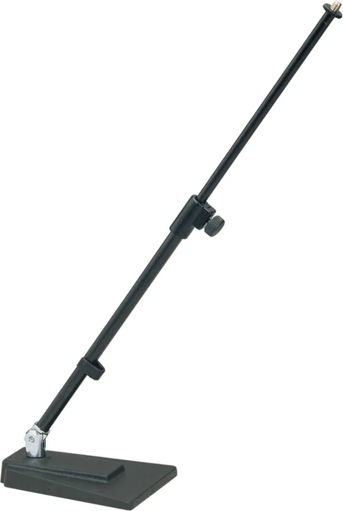 Trépied KM 234 télescopique en acier noir avec base stable réglable
