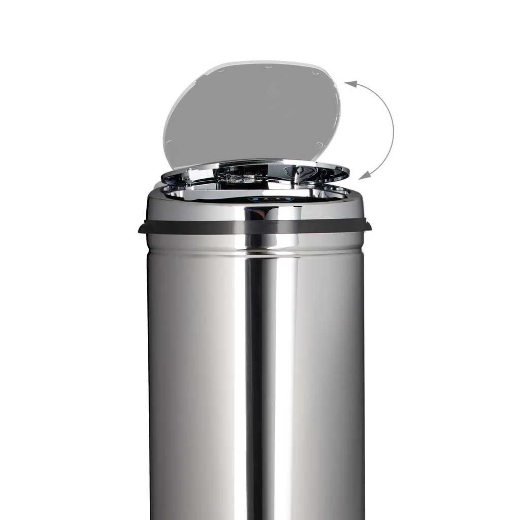 Grande Poubelle 50 L pour Famille avec Capteur Automatique Pratique