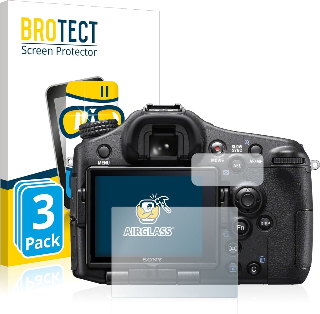 3x BROTECT Schutzglas für Sony Alpha 77 II (SLT-A77 II) Produktbild 
