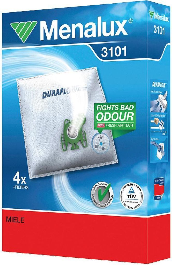 MENALUX Staubsäcke für Miele (4Stk) 3101 Image du produit 