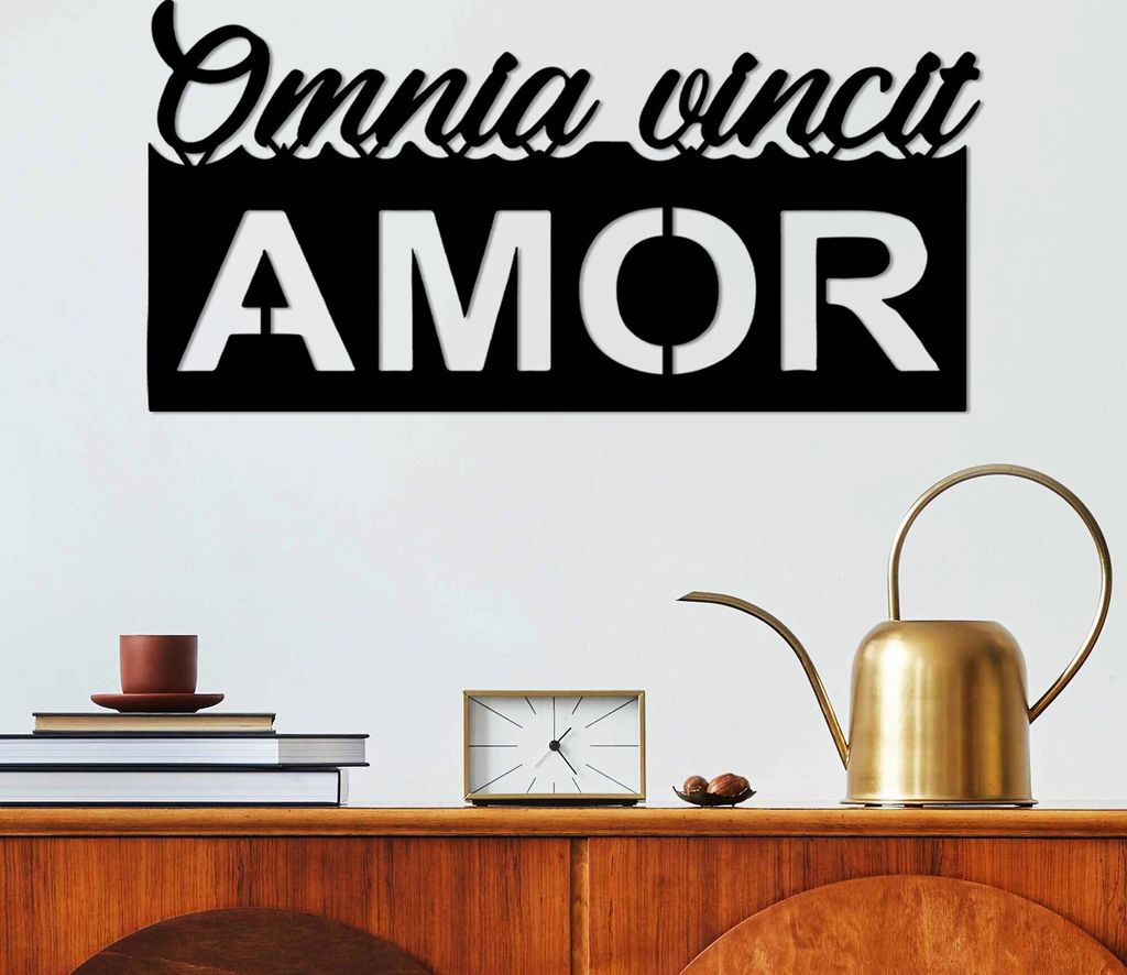 Wallity, Omnia Vincit Amor 1, Dekoratives Wandaccessoire Produktbild 