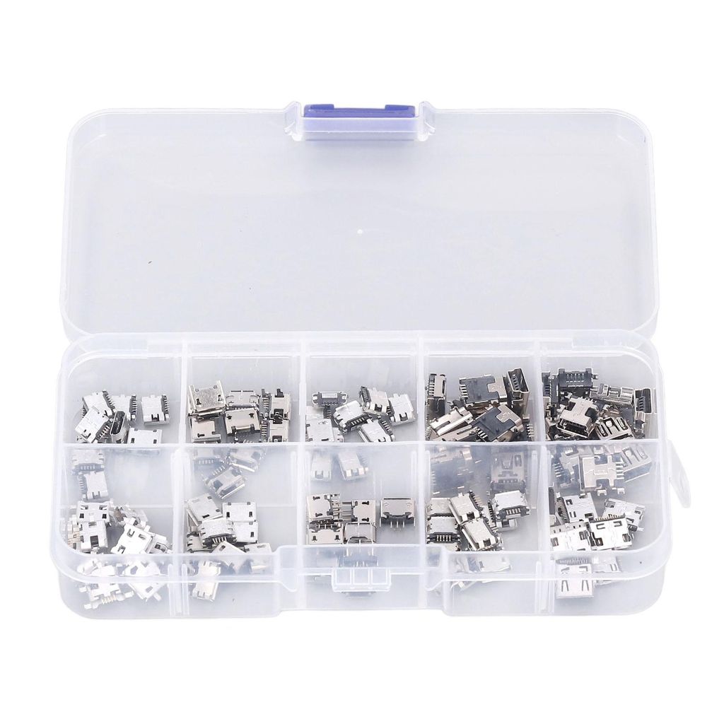 100Pcs Micro MINI USB Buchse Stecker Stecker USB Jack Stecker für Haushalts Gerät