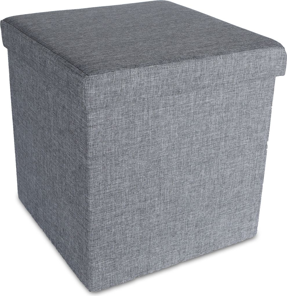 Sitzbox Sitzwürfel mit Aufbewahrungsmöglichkeit grau