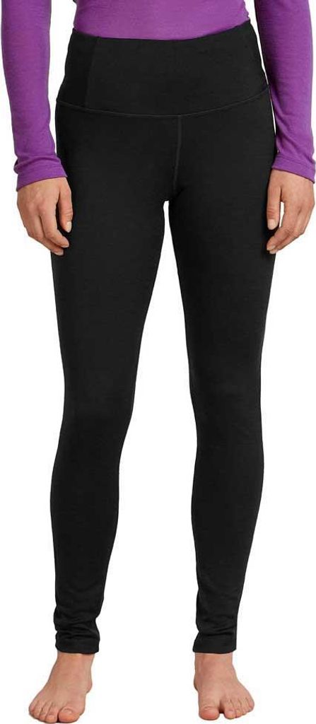 Icebreaker Merino 200 Oasis High Rise Leggings Schwarz L Frau Schwarz L
