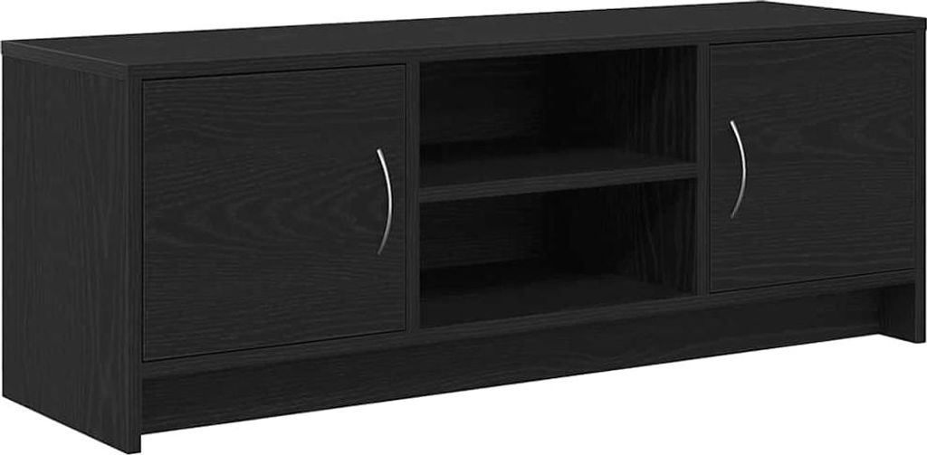 vidaXL TV-Schrank Eiche schwarz 102x30x37,5 cm Holzwerkstoff