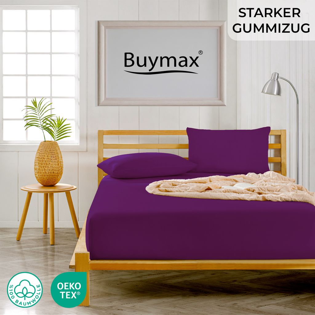 Jersey Topper Spannbettlaken Spannbetttuch 100% Baumwolle  Produktbild 2