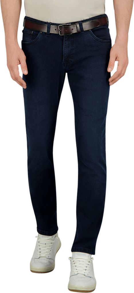 Gardeur Jeans dunkelblau einfarbig Baumwolle Sandro