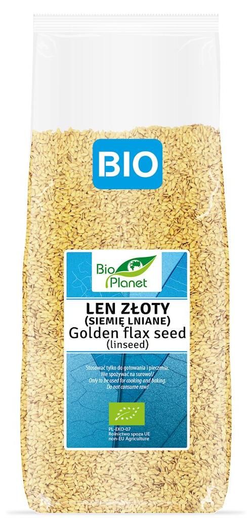 LEN ZŁOTY (SIEMIĘ LNIANE) BIO 1 kg - BIO PLANET