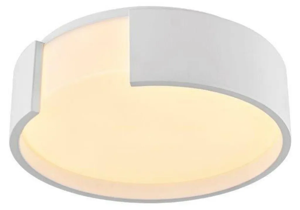Plafonnier de Salon Moderne Pavia 43 Azzardo AZ2633 Blanc Cercle 43cm