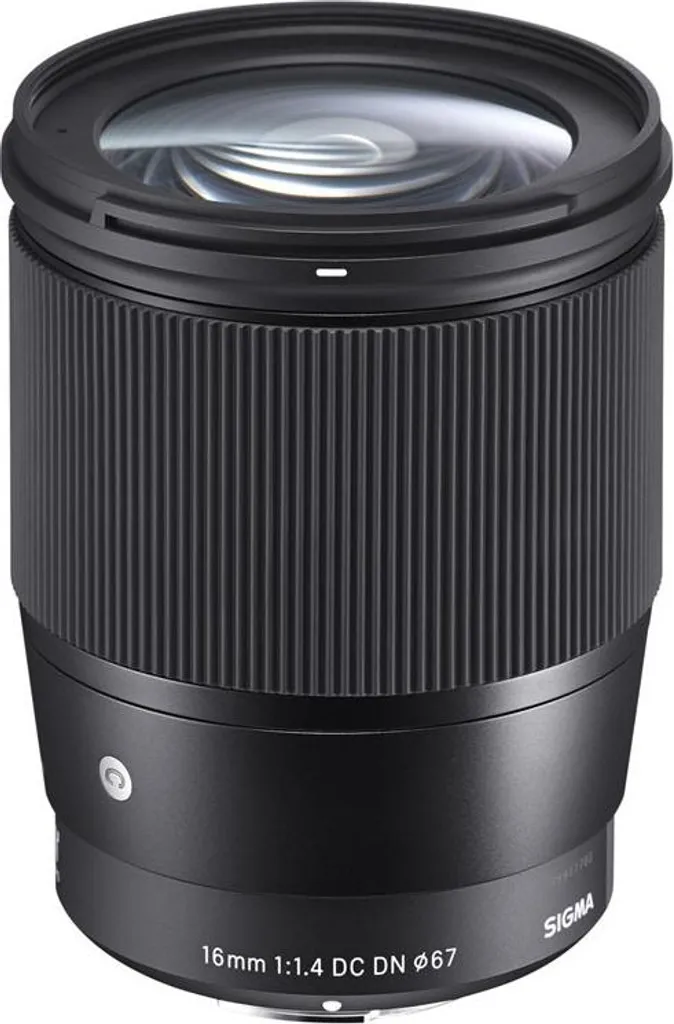 Objectif lumineux SIGMA 16mm f/1.4 DC DN pour hybride Canon