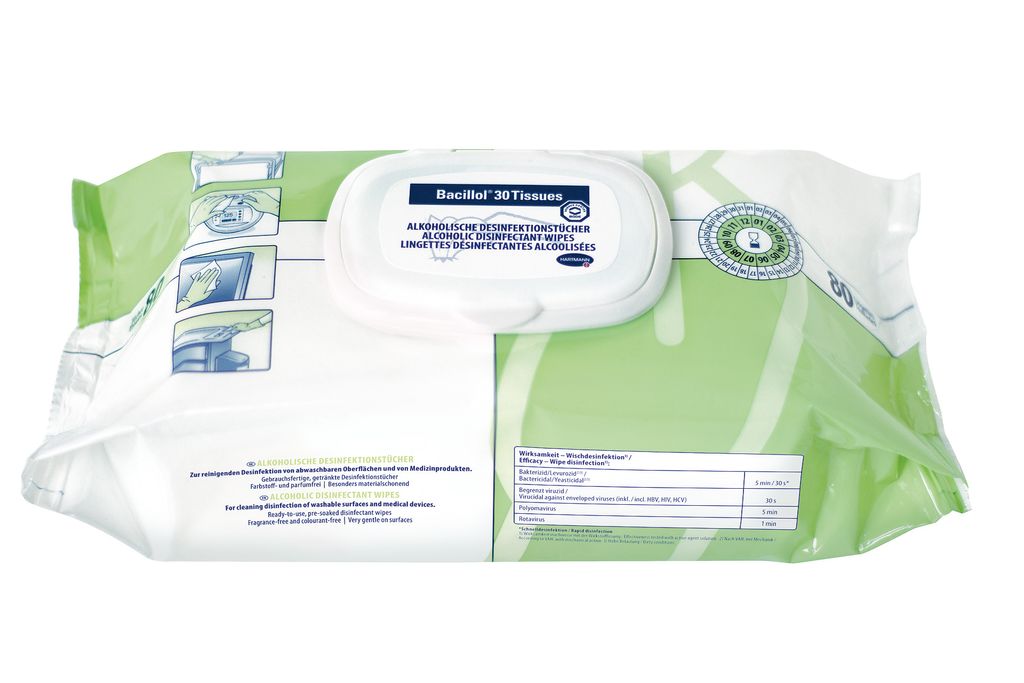 Hartmann, Desinfektionstücher Bacillol 30 Produktbild 