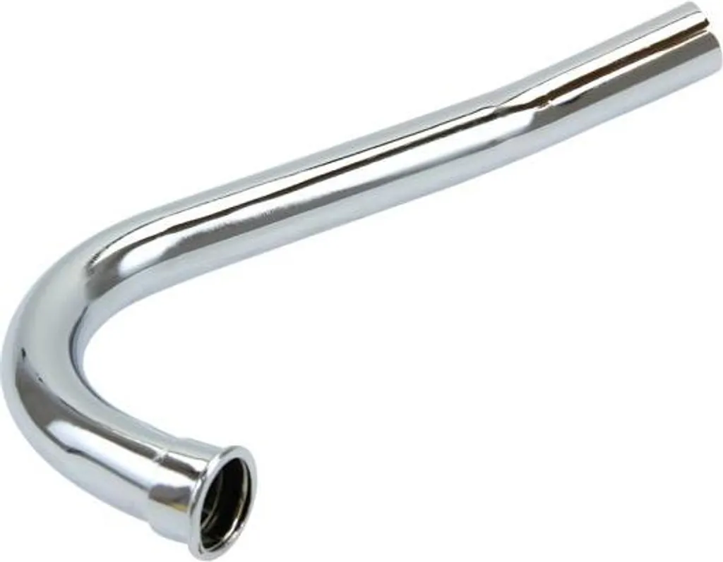 Coude d'échappement robuste 28/32mm chromé pour moteur Sachs 501 50S