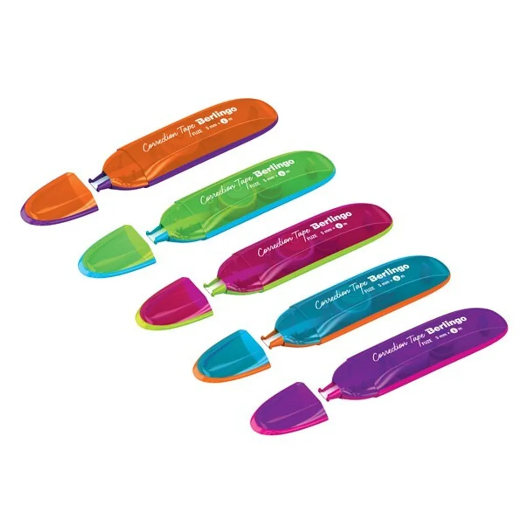 Ruban Correcteur pour Fournitures Scolaires Berlingo Fuze 5mm - 15 Unités