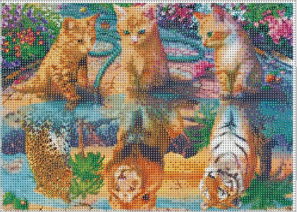 MISHBAY Diamond Painting Löwe 30x40cm - 5D Diamantmalerei Set Mit Rahmen