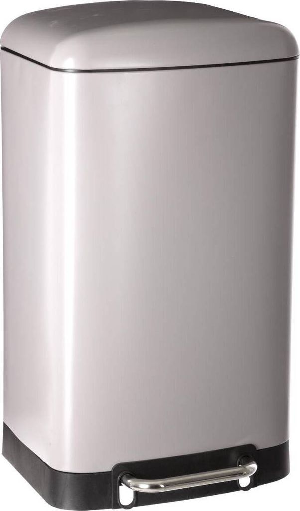 Odpadkový koš, kov, taupe, 30 L Obrázek produktu 