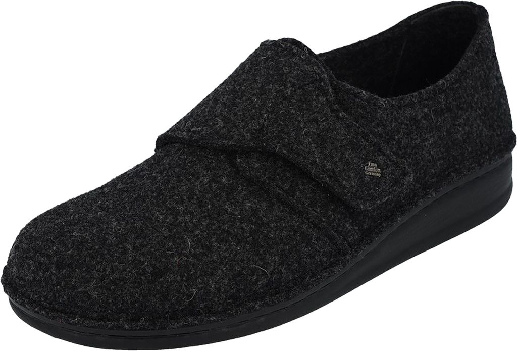 Finn Comfort Filzmoos Herrenhausschuh, Anthrazit, Wollfilz, Produktbild 