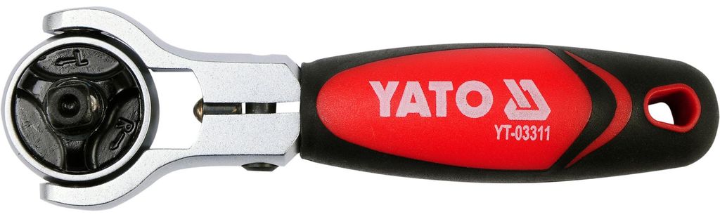 Llave de trinquete 2 en 1 para puntas y vasos, con cabeza Imagen del producto 