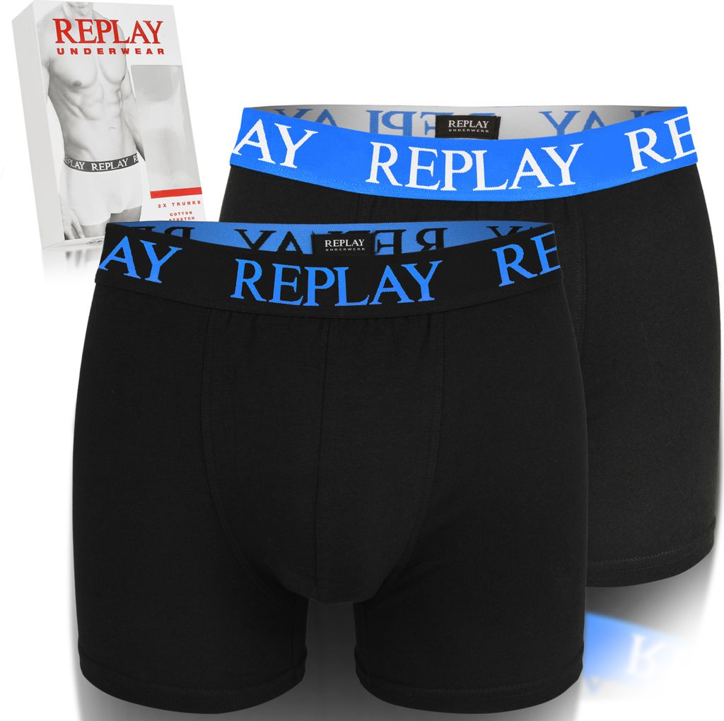 Replay 2-pack - Bawełniane bokserki męskie, spodnie dla Zdjęcie produktu 