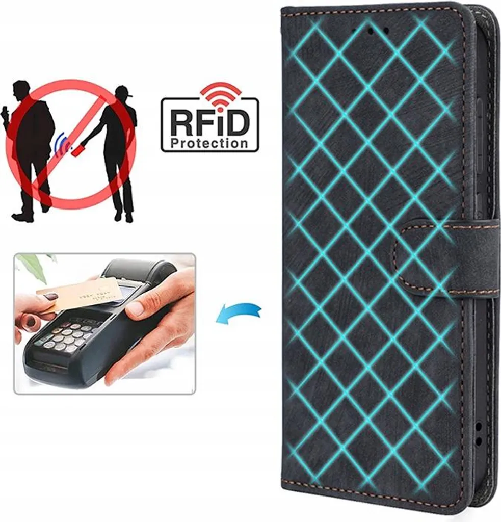 Cover Portafoglio Xiaomi Redmi A3 Viola | RFID Blocking & Glamour - 5
