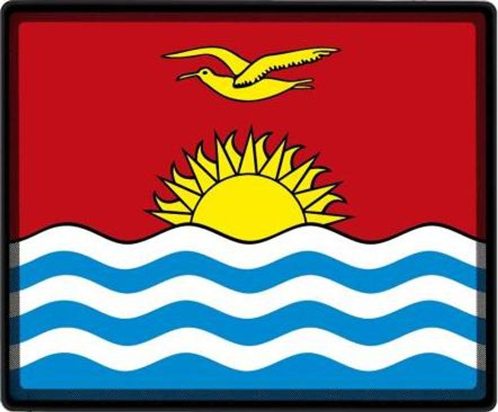 Mousepad Mauspad mit Motiv - Kiribati Fahne - 82083 - Gr. ca. 24 x 20 cm