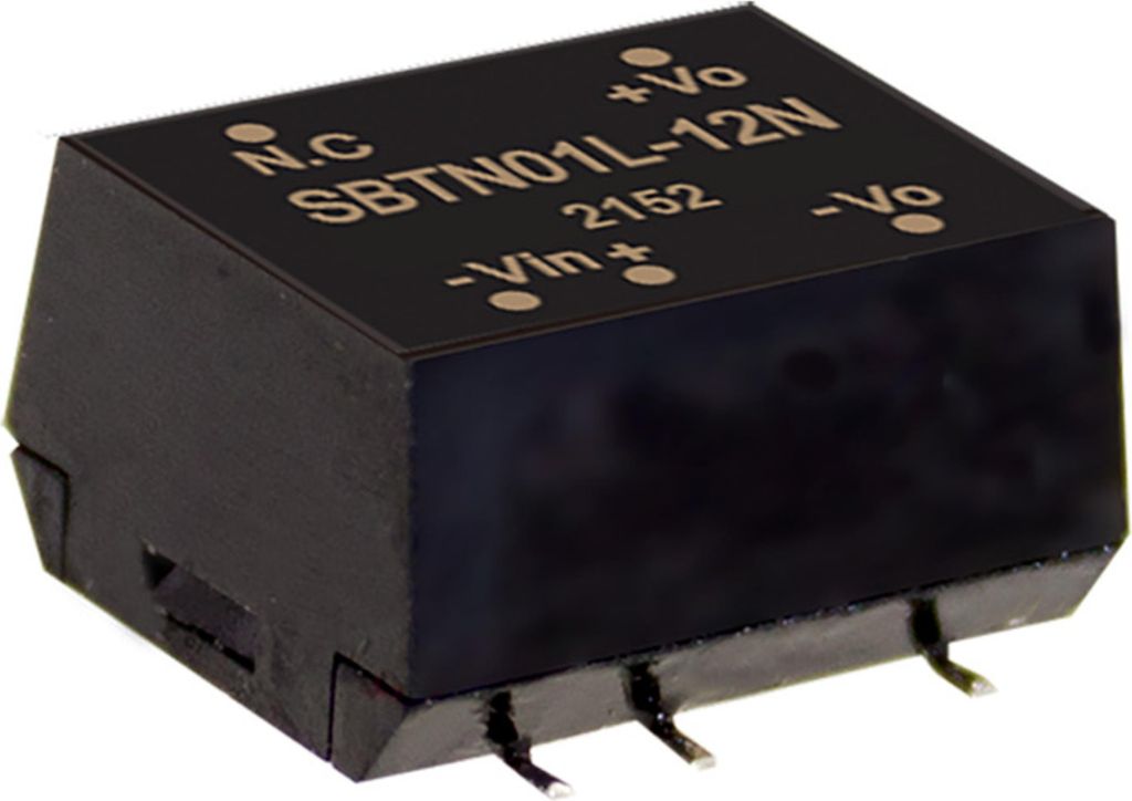 MEANWELL SBTN01L-15N DC-DC-Wandler ungeregelt 15V 0,067A SMD 2.000V