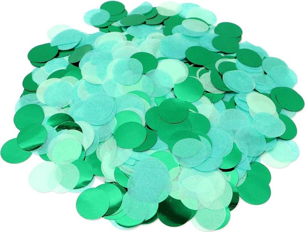 50g Konfetti Hochzeit Mehrfarbig, 6000 Stück Konfetti Papier Geburtstag Runde Confetti Streudeko Seidenpapier Partydeko für Versammlungen, Feste ...